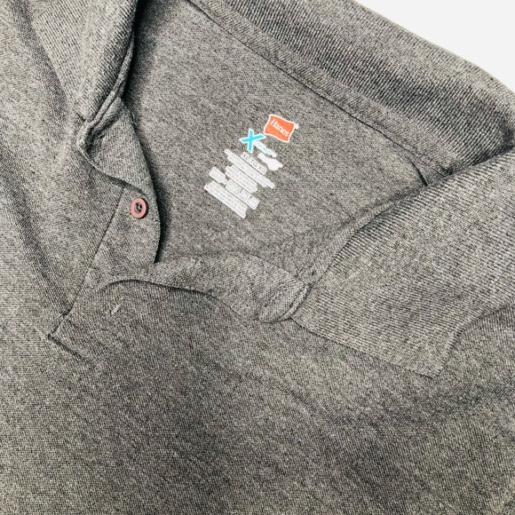 Bundle of 6 Hanes Mens Collared Grey Shirts, Office Casual, Work, XL - Picture 11 of 14